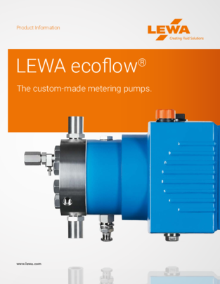 LEWA ecoflow custom made metering pumps (USA)