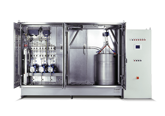 Metering system for the refinery industry